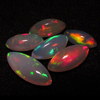 The Most Beautifull Highest Quality ETHIOPIAN Opal - Marquise Shape Cabochon - Every Pcs Have Full Amazing Flashy Fire size - 4x9.5 - 6x15 mm 6pcs